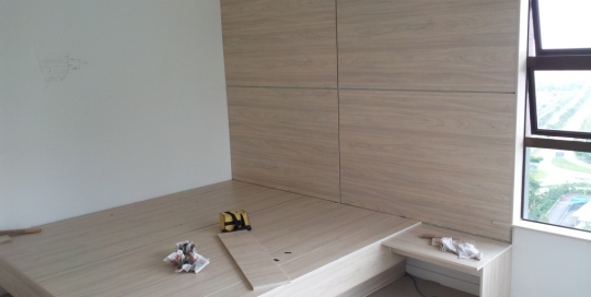 Custom made bedroom furniture - bed and bed headboards