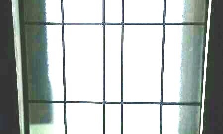 Fully covered 5mm polycarbonate solid panel air well skylight with one and a half inches hollow mild steel frames